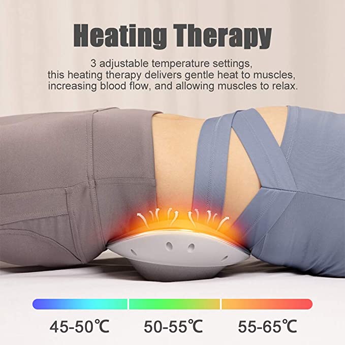 heated Lumbar Traction Waist Massager