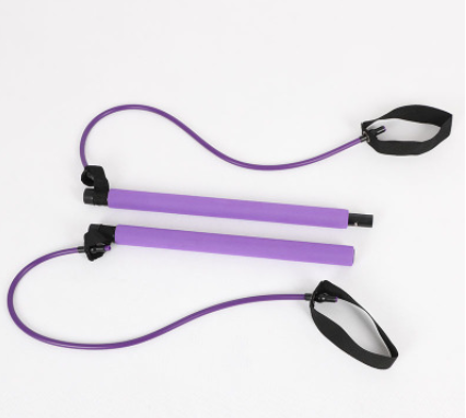 purple Pilates Bar Resistance Bands Pull-ups greenaty