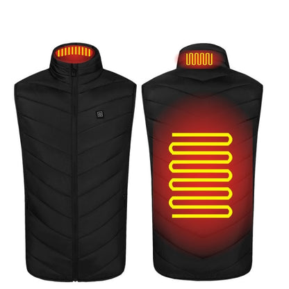Blue 1 Heated Vest Washable USB Charging greenaty